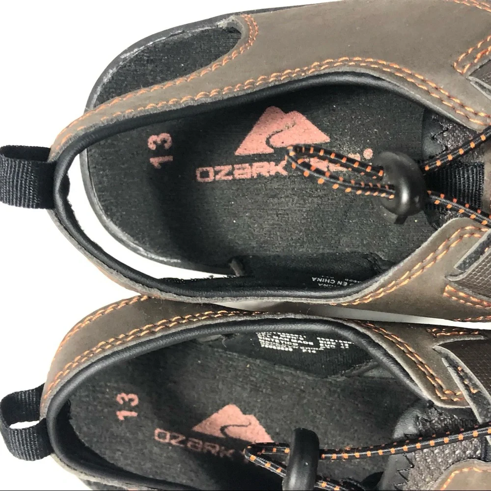 - Ozark Trail Fisherman Sandals closed toe  Men's rubber tip size 13